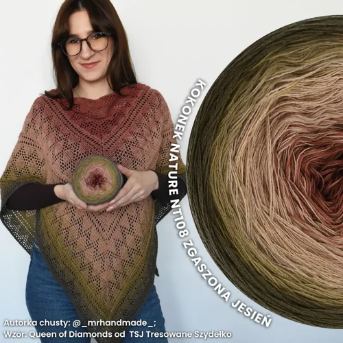 KOKONEK Nature NT108 Zgaszona Jesień - Khaki/ciemna oliwka/ciemny beż/kakao/glina