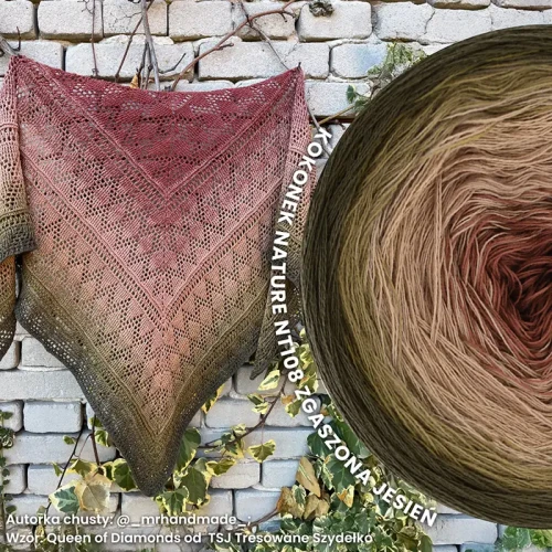 KOKONEK Nature NT108 Zgaszona Jesień - Khaki/ciemna oliwka/ciemny beż/kakao/glina