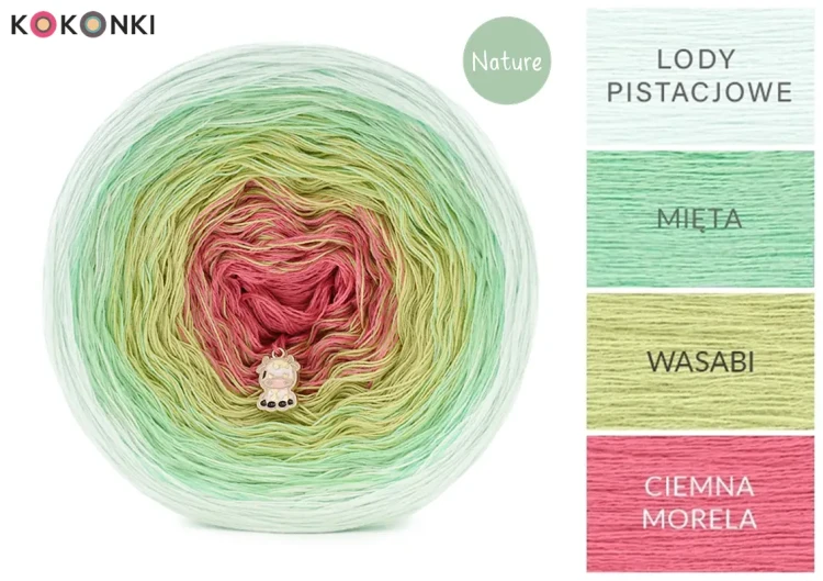 KOKONEK Nature NT112 Jasna wiosna - Lody pistacjowe/mięta/wasabi/ciemna morela