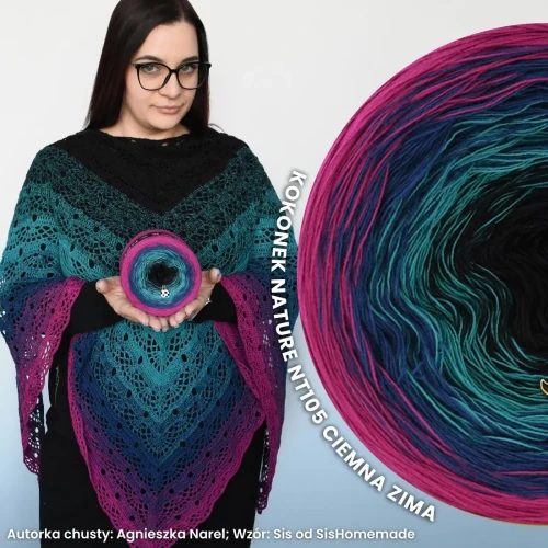 KOKONEK Nature NT105 Ciemna Zima - Jeżyna/granat/morski/czerń