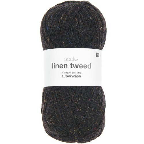Włóczka skarpetkowa Rico Design Socks Linen Tweed 4ply 007