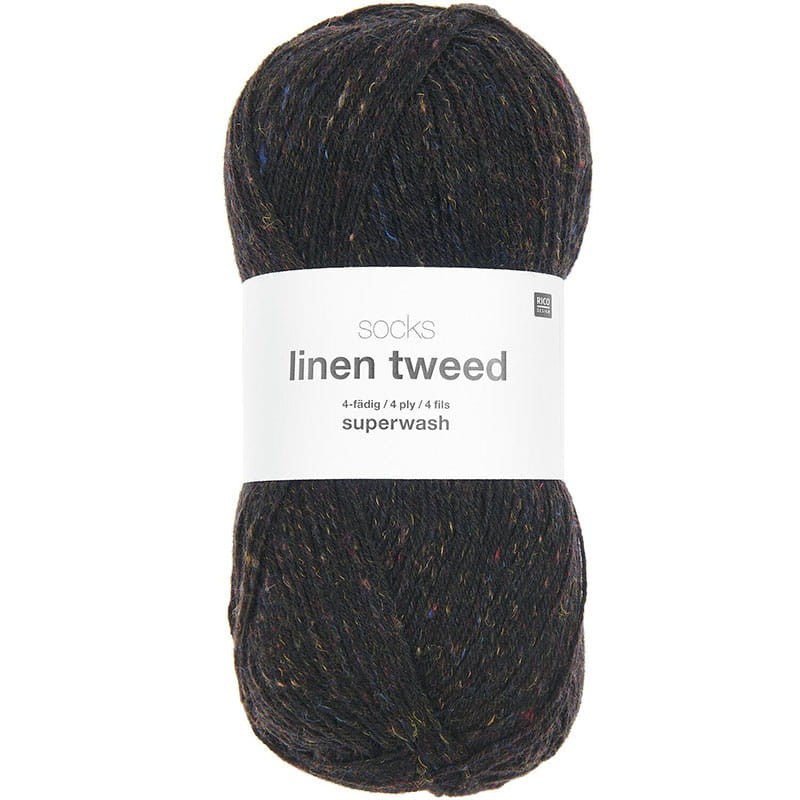 Włóczka skarpetkowa Rico Design Socks Linen Tweed 4ply 007