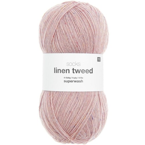Włóczka skarpetkowa Rico Design Socks Linen Tweed 4ply 002