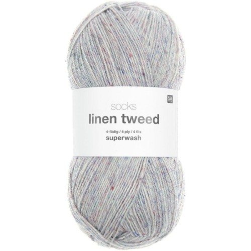 Włóczka skarpetkowa Rico Design Socks Linen Tweed 4ply 004
