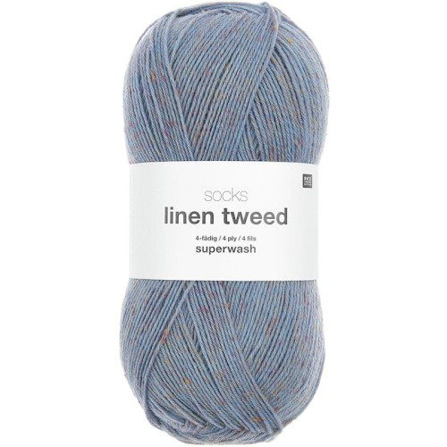 Włóczka skarpetkowa Rico Design Socks Linen Tweed 4ply 005