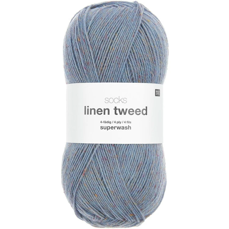 Włóczka skarpetkowa Rico Design Socks Linen Tweed 4ply 005