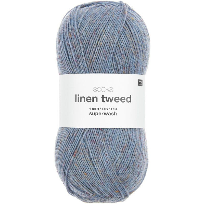 Włóczka skarpetkowa Rico Design Socks Linen Tweed 4ply 005