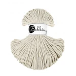 Sznurek pleciony bawełniany Bobbiny Junior / Kaszmirowy Beż / Cashmere Beige / 3mm / 100m