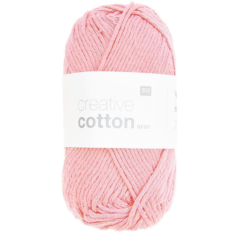 Włóczka Rico Design Creative Cotton 00 / jasny róż