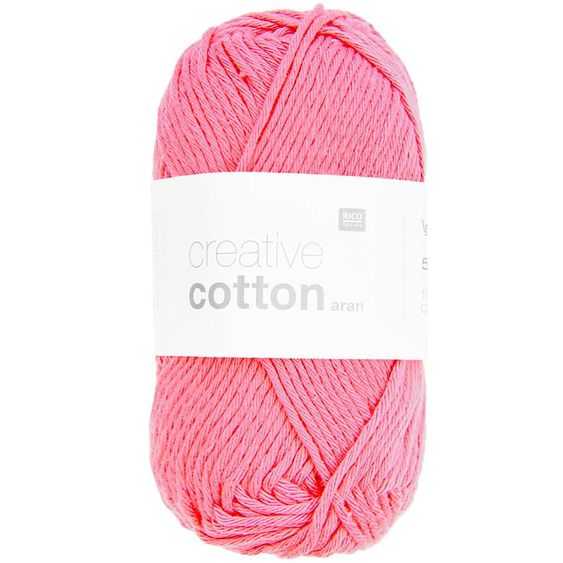 Włóczka Rico Design Creative Cotton 64 / słodki róż