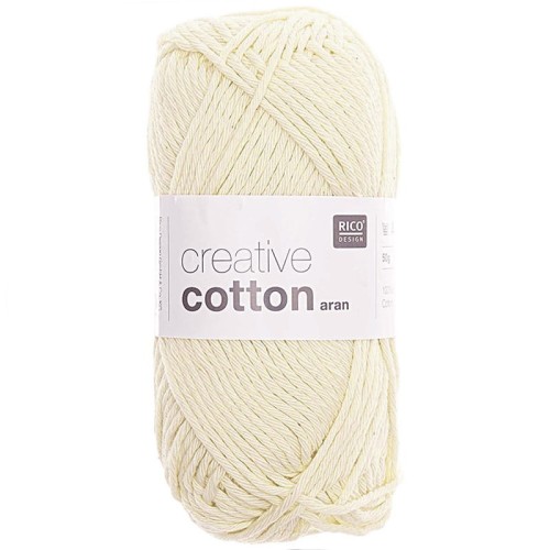 Włóczka Rico Design Creative Cotton 60 / krem