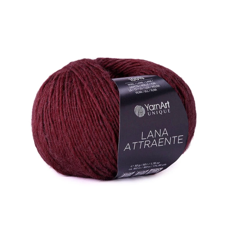 Włóczka YarnArt Unique Lana Attraente 6623 / wiśnia