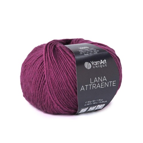 Włóczka YarnArt Unique Lana Attraente 6627 / jeżyna
