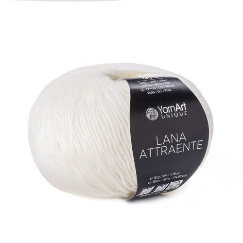Włóczka YarnArt Unique Lana Attraente 6601 / ecru