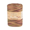 Włóczka Stenli Raffia Multi 16 / rafia papierowa / pomarańcza, łosoś, oliwka