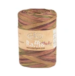 Włóczka Stenli Raffia Multi 16 / rafia papierowa / pomarańcza łosoś oliwka