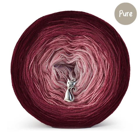 KOKONEK_Pure P172 - Buraczki/lody porzeczkowe/malwa/pastelowy róż / 3 nitki / 1500 m / 300 g - GOTOWY