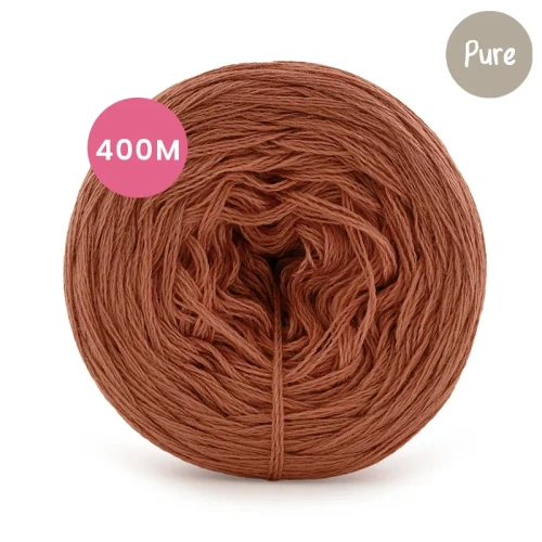KOKONEK_Pure Mono jeden kolor - glina / 3 nitki / 400 m / 80 g - GOTOWY