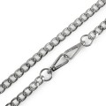 Łańcuszek do torebki z karabińczykiem / 114 cm / srebro / 1 szt / 930410