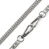 Łańcuszek do torebki z karabińczykiem / 120 cm / nikiel / 1 szt / 930142