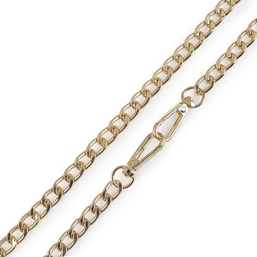 Łańcuszek do torebki z karabińczykiem / 120 cm / złoto / 1 szt / 930148