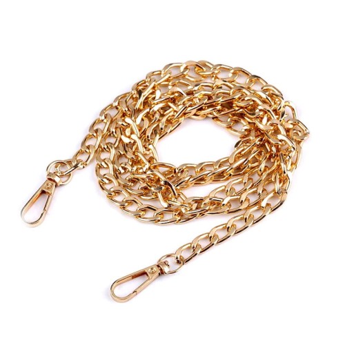 Łańcuszek do torebki z karabińczykiem / 120 cm / złoto / 1 szt / 930148