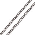 Łańcuszek do torebki z karabińczykiem / 120 cm / czarny nikiel / 1 szt / 930148