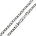 Łańcuszek do torebki z karabińczykiem / 120 cm / nikiel / 1 szt / 930148
