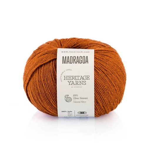 Włóczka Rosarios 4 Madragoa 35 / Canela / rdza / 50g
