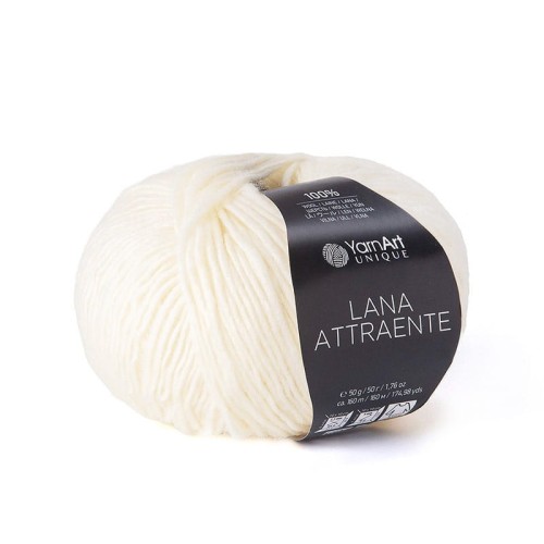 Włóczka YarnArt Unique Lana Attraente 6602 / śmietanka