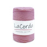 Sznurek La Corda Macrame Cotton 2mm / rolka 200m / 720 wrzos