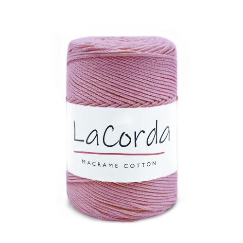 Sznurek La Corda Macrame Cotton 2mm / rolka 200m / 720 wrzos