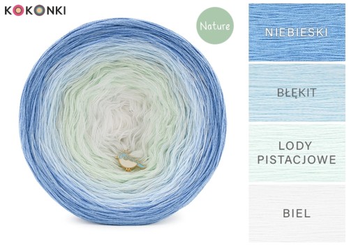 KOKONEK_Nature NT111 - Niebieski/błękit/lody pistacjowe/biel
