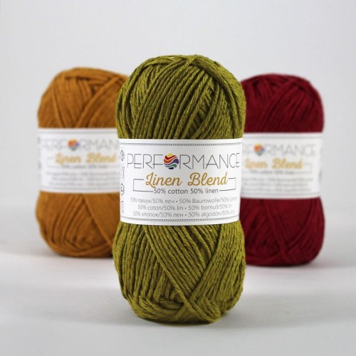 Włóczka Performance Linen Blend 152 / oliwka