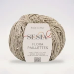 Włóczka z cekinami Sesia Flora Paillettes 0665 / owsiany