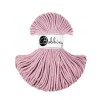 Sznurek pleciony bawełniany Bobbiny Junior / Zgaszony Różowy / Dusty Rose / 3mm / 100m
