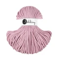 Sznurek pleciony bawełniany Bobbiny Premium / Zgaszony Różowy / Dusty Rose / 5mm / 100m
