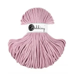 Sznurek pleciony bawełniany Bobbiny Premium / Zgaszony Różowy / Dusty Rose / 5mm / 100m