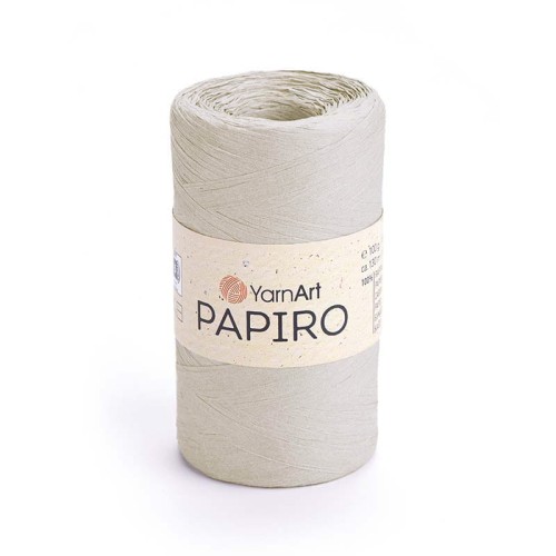 Włóczka Yarnart Papiro 1301 / rafia papierowa / szarobeżowy