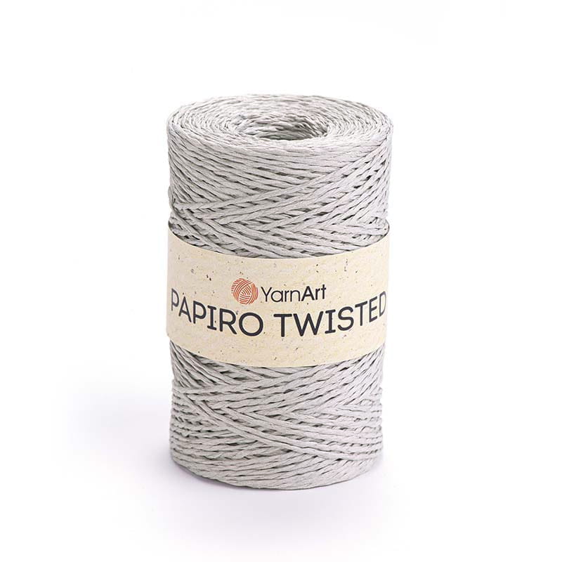 Włóczka Yarnart Papiro Twisted 1301 / rafia papierowa / szarobeżowy