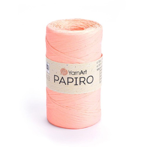 Włóczka Yarnart Papiro 1306 / rafia papierowa / morela