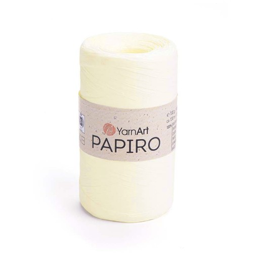 Włóczka Yarnart Papiro 1307 / rafia papierowa / śmietanka