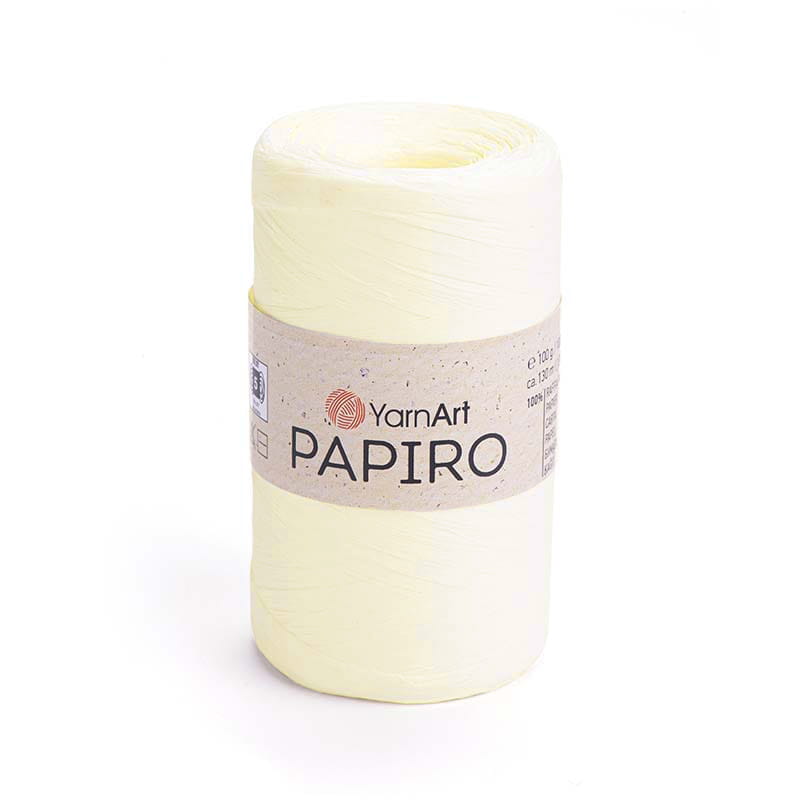 Włóczka Yarnart Papiro 1307 / rafia papierowa / śmietanka