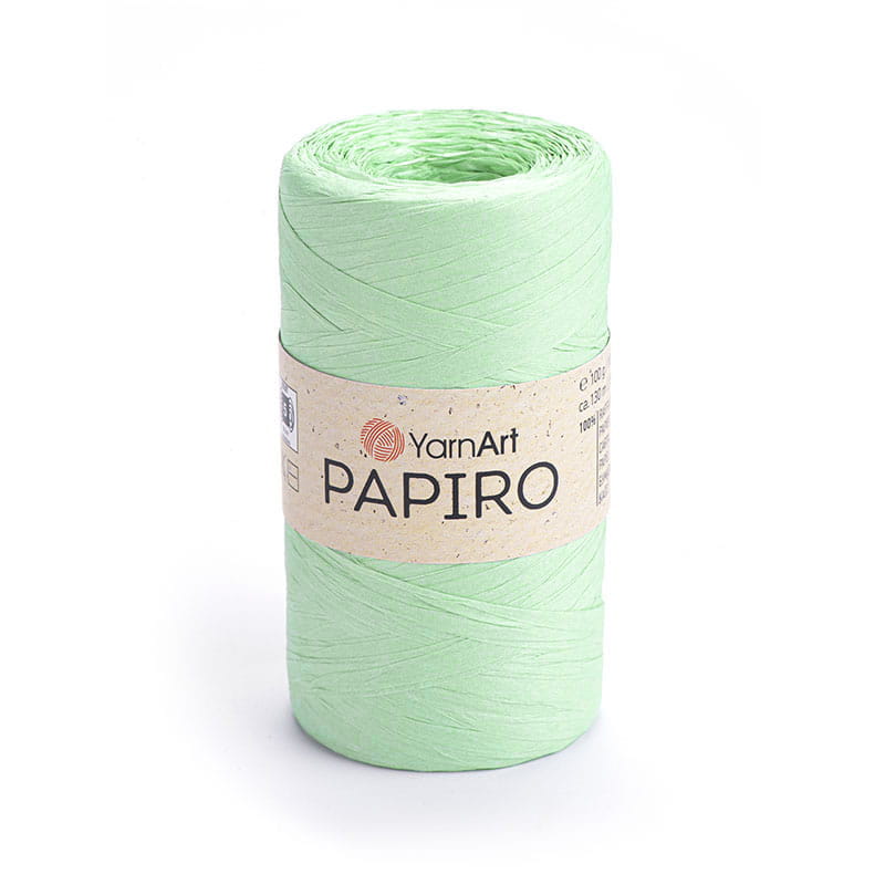 Włóczka Yarnart Papiro 1323 / rafia papierowa / blada mięta