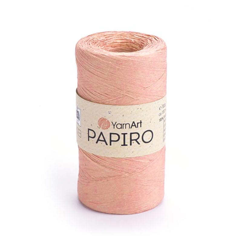 Włóczka Yarnart Papiro 1326 / rafia papierowa / blady róż