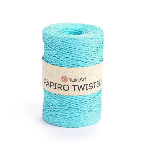 Włóczka Yarnart Papiro Twisted 1304 / rafia papierowa / cyjan