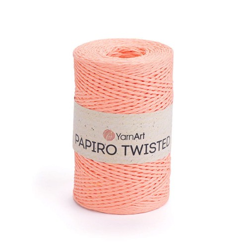 Włóczka Yarnart Papiro Twisted 1306 / rafia papierowa / morela