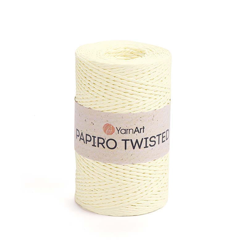 Włóczka Yarnart Papiro Twisted 1307 / rafia papierowa / śmietanka