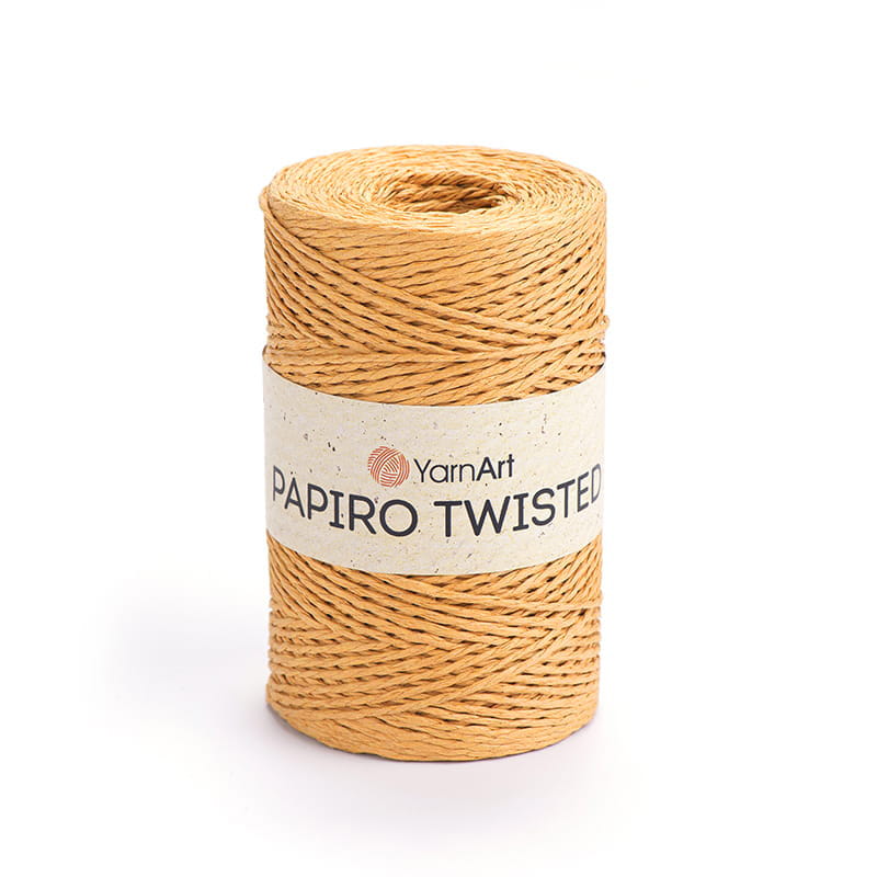 Włóczka Yarnart Papiro Twisted 1315 / rafia papierowa / jasny karmel