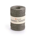 Włóczka Yarnart Papiro Twisted 1321 / rafia papierowa / średni szary